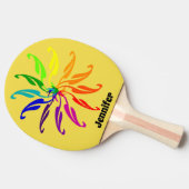 Ping Pong Paddle - de Bladeren van het Wiel van de Tafeltennisbatje (Zijkant)