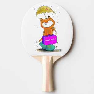 Ping Pong Paddle Feline Cat Spay en Neuter Tafeltennisbatje