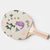 Ping Pong Paddle Feline Kat Kitten Meow Tafeltennisbatje (Zijkant)