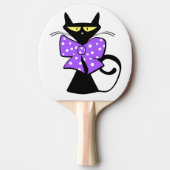 Ping Pong Paddle Feline Kat Kitten Meow Tafeltennisbatje (Voorkant)