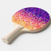 Ping Pong Paddle Glitter Graphic Tafeltennisbatje (Voorkant Gekanteld)