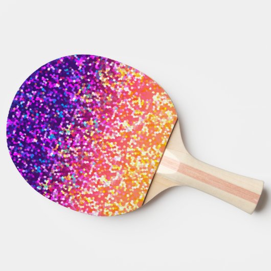 Ping Pong Paddle Glitter Graphic Tafeltennisbatje (Zijkant)