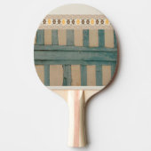 Ping Pong Paddle Groen & Beige Tafeltennisbatje (Voorkant)