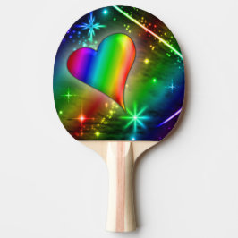Ping Pong Paddle/Hearts Tafeltennisbatje