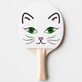 Ping Pong Paddle - Kat Face Tafeltennisbatje (Voorkant)