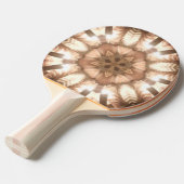 Ping Pong Paddle, Lit Merry kerstboomverlichting Tafeltennisbatje (Voorkant Gekanteld)