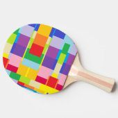 Ping-Pong Paddle - Meerkleurige Gelijke HAMbyWG Tafeltennisbatje (Zijkant)