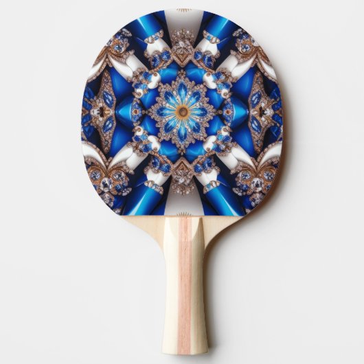 Ping pong paddle met Argentijnse kleuren Tafeltennisbatje (Achterkant)