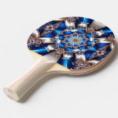 Ping pong paddle met Argentijnse kleuren Tafeltennisbatje (Voorkant Gekanteld)