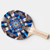 Ping pong paddle met Argentijnse kleuren Tafeltennisbatje (Zijkant)