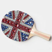 Ping pong paddle met Britse kleuren Tafeltennisbatje (Zijkant)