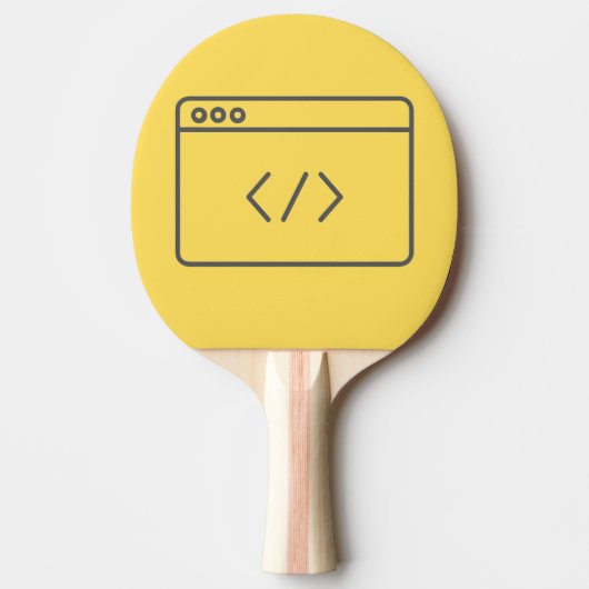 Ping Pong Paddle met codering Tafeltennisbatje (Voorkant)