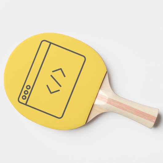 Ping Pong Paddle met codering Tafeltennisbatje (Zijkant)