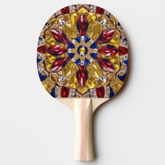 Ping pong paddle met Colombia Kleuren Tafeltennisbatje (Achterkant)