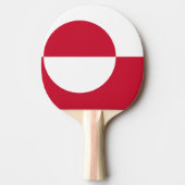 Ping pong paddle met de vlag van Groenland Tafeltennisbatje (Voorkant)