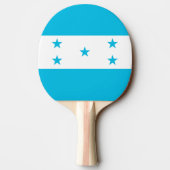 Ping pong paddle met de vlag van Honduras Tafeltennisbatje (Achterkant)