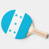 Ping pong paddle met de vlag van Honduras Tafeltennisbatje (Zijkant)