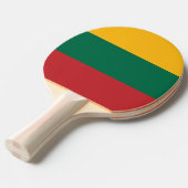 Ping pong paddle met de vlag van Litouwen Tafeltennisbatje (Voorkant Gekanteld)