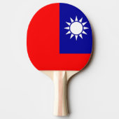 Ping pong paddle met de vlag van Taiwan Tafeltennisbatje (Achterkant)