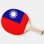 Ping pong paddle met de vlag van Taiwan Tafeltennisbatje (Zijkant)