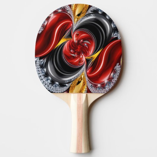 Ping pong paddle met Duitse kleuren Tafeltennisbatje (Achterkant)