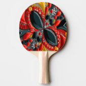 Ping pong paddle met Duitsland Kleuren Tafeltennisbatje (Achterkant)