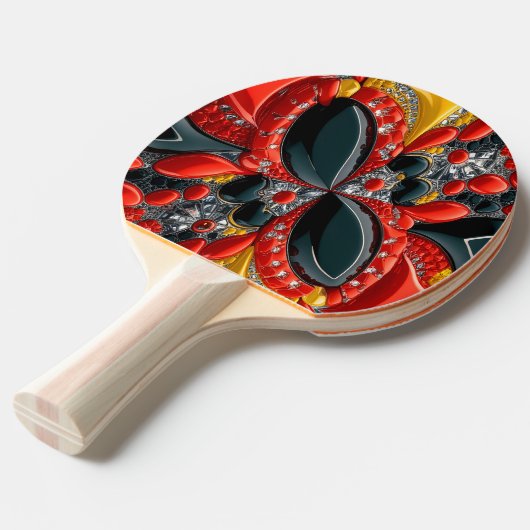 Ping pong paddle met Duitsland Kleuren Tafeltennisbatje (Voorkant Gekanteld)
