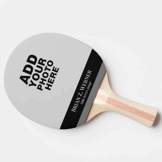 Ping Pong Paddle met foto en naam Tafeltennisbatje (Zijkant)