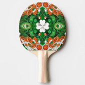 Ping pong paddle met Ierse kleuren Tafeltennisbatje (Voorkant)