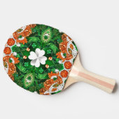 Ping pong paddle met Ierse kleuren Tafeltennisbatje (Zijkant)