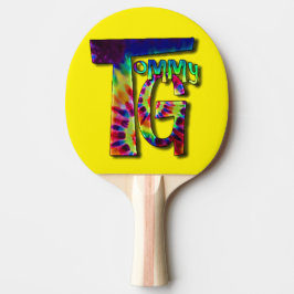 Ping Pong Paddle met je favoriete muzikanten logo Tafeltennisbatje