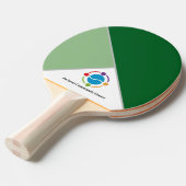 Ping Pong Paddle met je Logo Tafeltennisbatje (Voorkant Gekanteld)