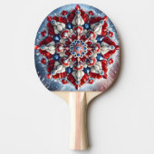 Ping pong paddle met Noorse kleuren Tafeltennisbatje (Voorkant)