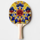 Ping pong paddle met Roemeense kleuren Tafeltennisbatje (Voorkant)