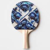 Ping pong paddle met Schotse distels Tafeltennisbatje (Achterkant)