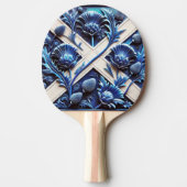 Ping pong paddle met Schotse distels Tafeltennisbatje (Voorkant)