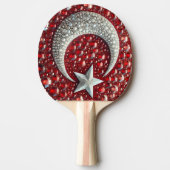 Ping pong paddle met Turkse kleuren Tafeltennisbatje (Voorkant)