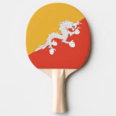 Ping pong paddle met Vlag van Bhutan Tafeltennisbatje (Voorkant)