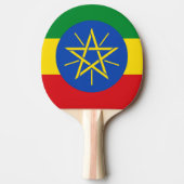Ping pong paddle met vlag van Ethiopië Tafeltennisbatje (Voorkant)