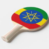Ping pong paddle met vlag van Ethiopië Tafeltennisbatje (Voorkant Gekanteld)