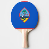 Ping pong paddle met Vlag van Guam, Verenigde Stat Tafeltennisbatje (Voorkant)