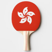Ping pong paddle met vlag van Hong Kong Tafeltennisbatje (Achterkant)