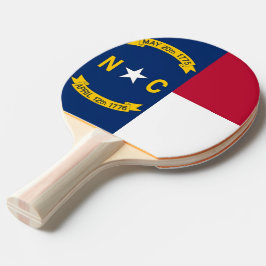 Ping pong paddle met vlag van North Carolina, Vere Tafeltennisbatje
