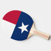 Ping pong paddle met vlag van Texas, Verenigde Sta Tafeltennisbatje (Zijkant)