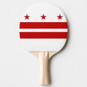 Ping pong paddle met vlag van Washington DC, VS Tafeltennisbatje (Voorkant)