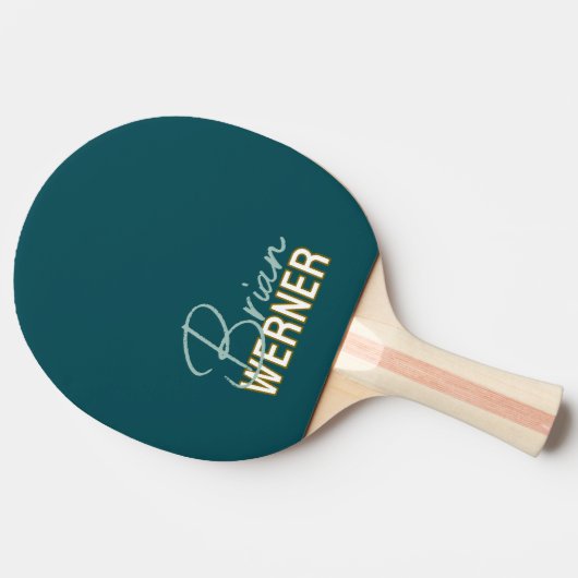 Ping Pong Paddle met zijn naam Tafeltennisbatje (Zijkant)