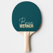 Ping Pong Paddle met zijn naam Tafeltennisbatje (Voorkant)