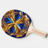 Ping pong paddle met Zweden Kleuren Tafeltennisbatje (Zijkant)