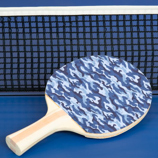 Ping Pong Paddle Militaire Camo Print Tafeltennisbatje (Insitu)