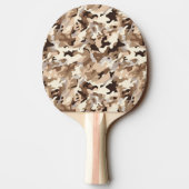 Ping Pong Paddle Militaire Camo Print Tafeltennisbatje (Achterkant)